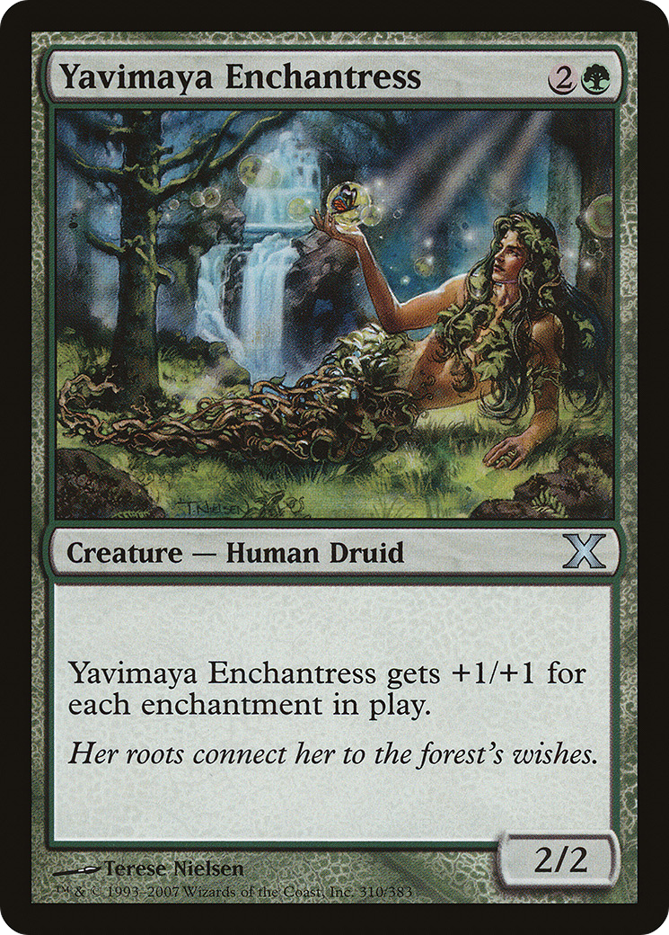 Yavimaya Enchantress [Tenth Edition] Foil