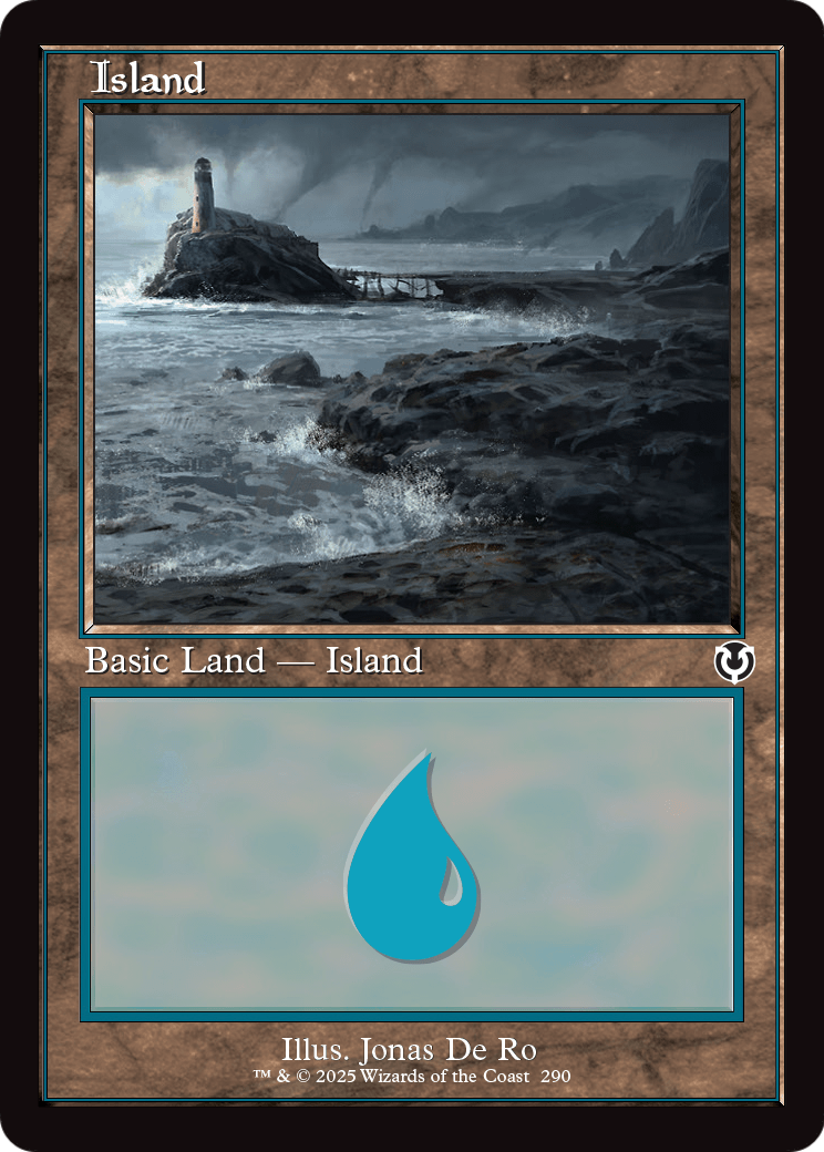 Island (290) (Retro Frame) (-290) [Innistrad Remastered]  Foil