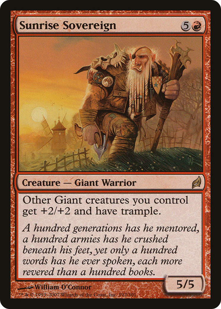 Sunrise Sovereign [Lorwyn] Foil
