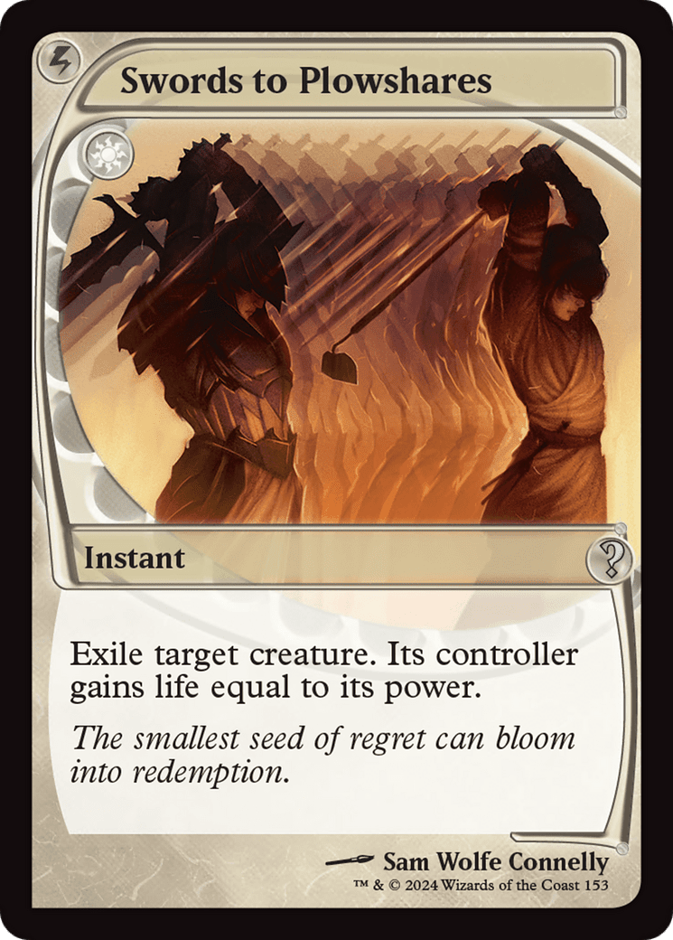 Swords to Plowshares (Future Sight) [Mystery Booster 2] Foil