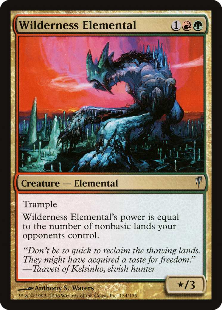 Wilderness Elemental [Coldsnap] Foil