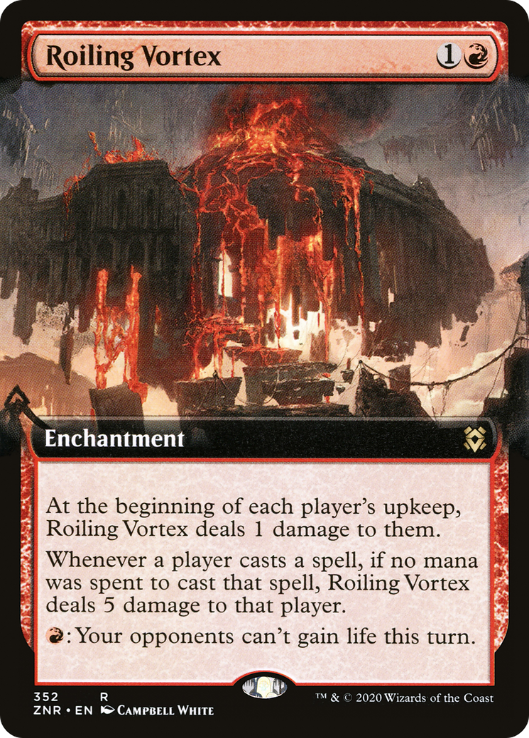 Roiling Vortex (Extended Art) [Zendikar Rising] Foil