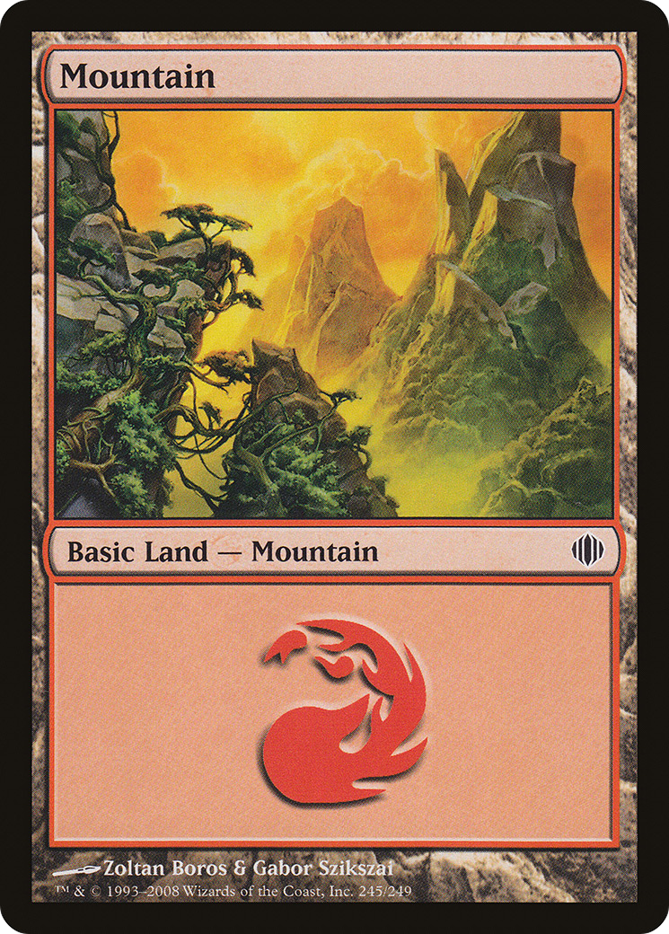 Mountain (245) [Shards of Alara] Foil