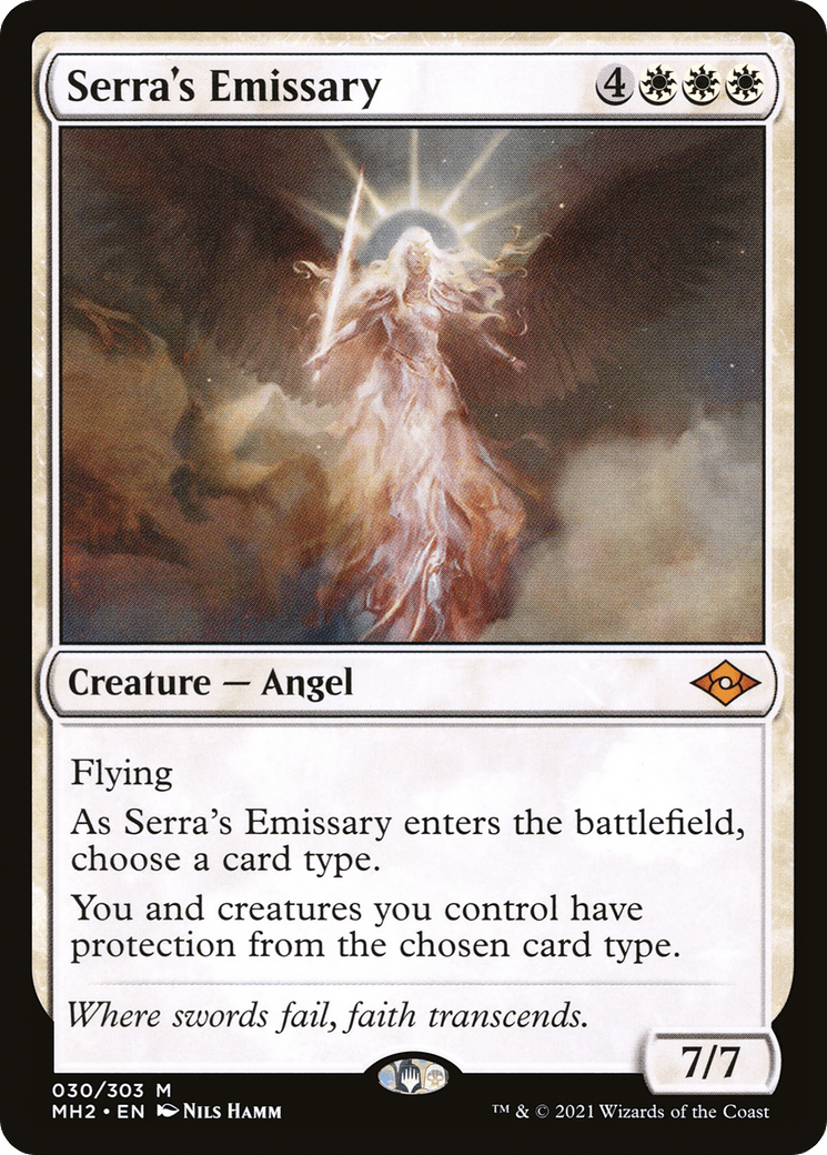 Serra's Emissary [Modern Horizons 2] Foil