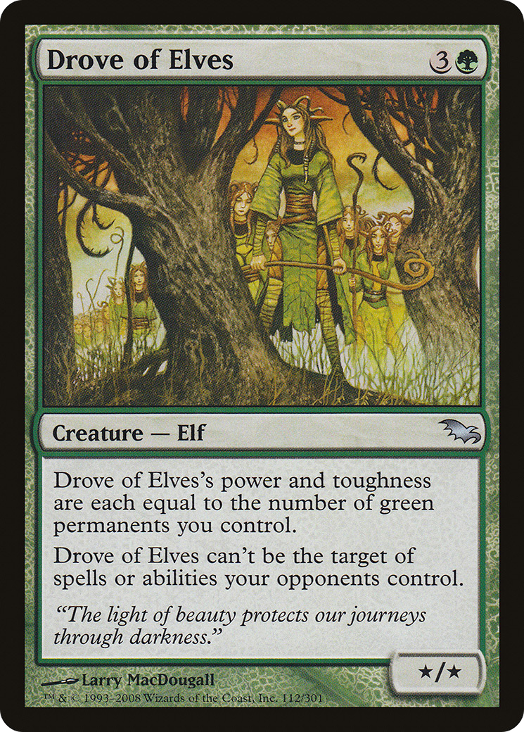 Drove of Elves [Shadowmoor] Foil