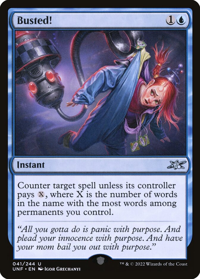 Busted! 41/244 (Unfinity)  - Foil