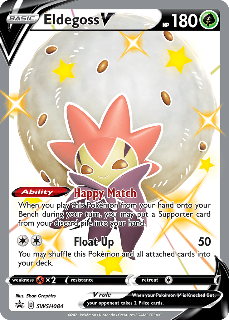 Eldegoss V SWSH084  - Holofoil SWSH Sword & Shield Promo Cards - Promo