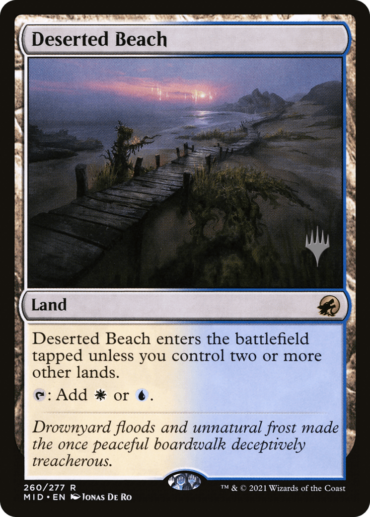 Deserted Beach (Promo Pack) [Innistrad: Midnight Hunt Promos]