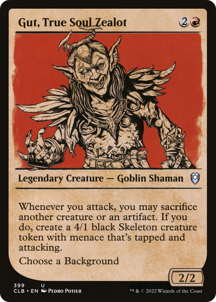 Gut, True Soul Zealot (Showcase) [Commander Legends: Battle for Baldur's Gate] Foil