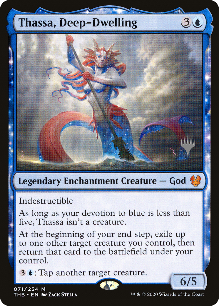 Thassa, Deep-Dwelling (Promo Pack) [Theros Beyond Death Promos] Foil
