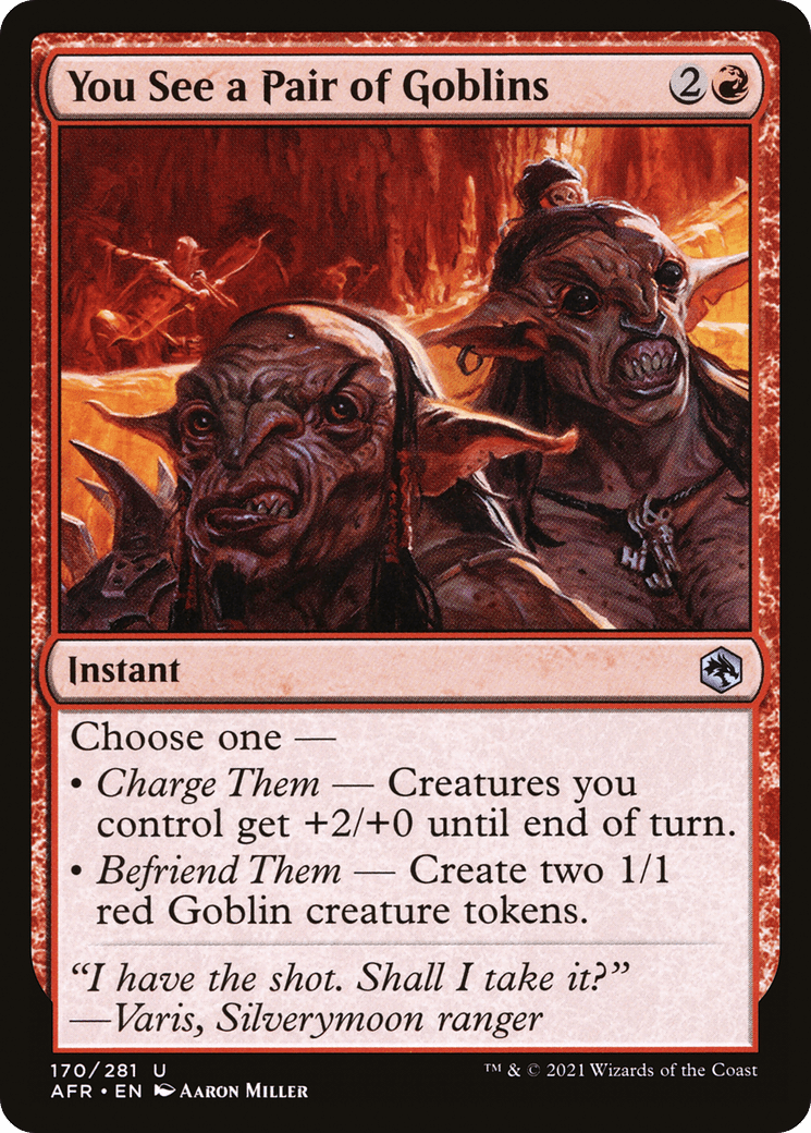 You See a Pair of Goblins [Dungeons & Dragons: Adventures in the Forgotten Realms] Foil