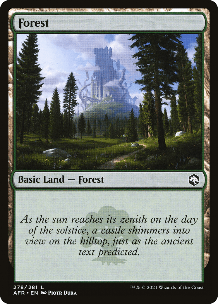 Forest (278) [Dungeons & Dragons: Adventures in the Forgotten Realms] Foil