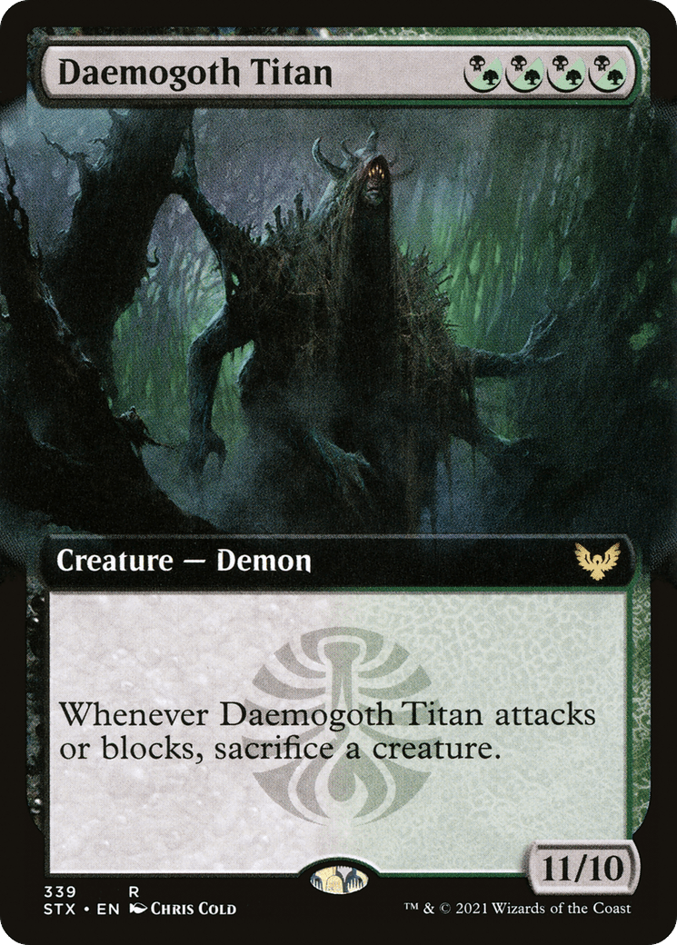 Daemogoth Titan (Extended Art) [Strixhaven: School of Mages] Foil