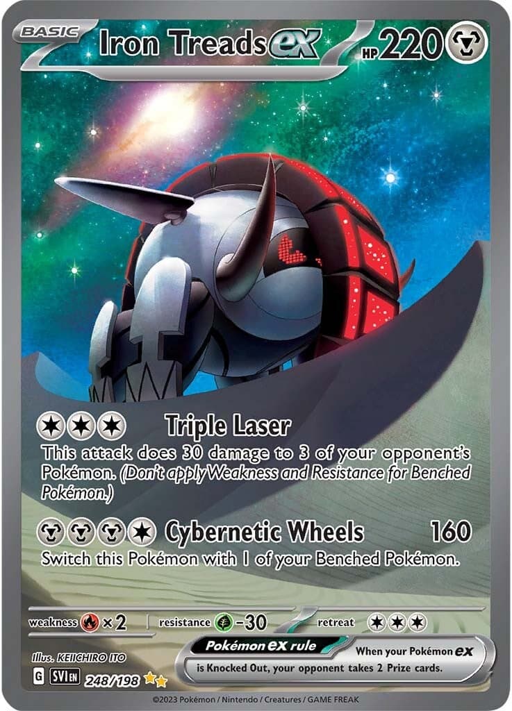 Iron Treads ex 248/198 - SV01 Scarlet & Violet Base Set Holofoil
