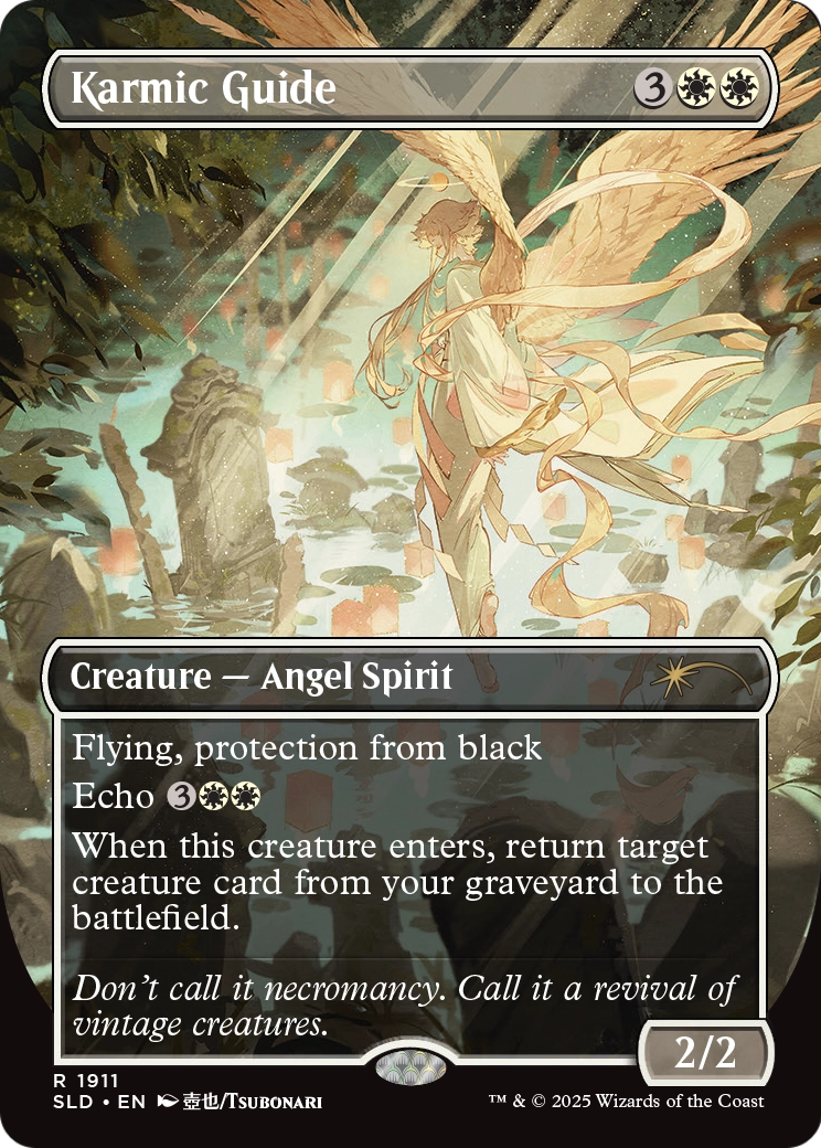 Karmic Guide (1911) [Secret Lair Drop]  (Borderless) Foil