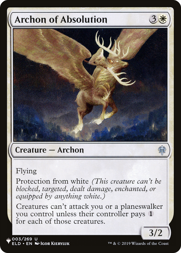 Archon of Absolution |  (ELD-3) [The List]