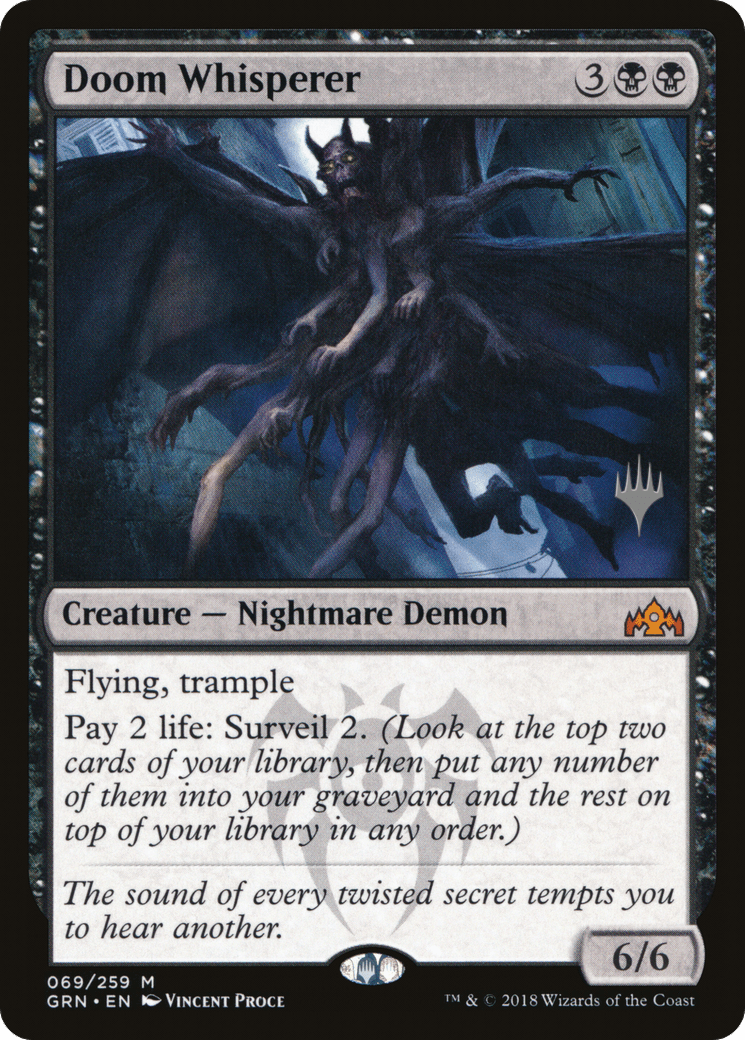 Doom Whisperer (Promo Pack) [Guilds of Ravnica Promos] Foil