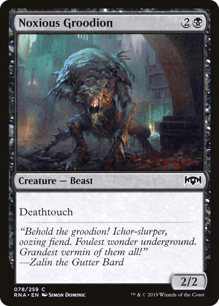 Noxious Groodion [Ravnica Allegiance] Foil