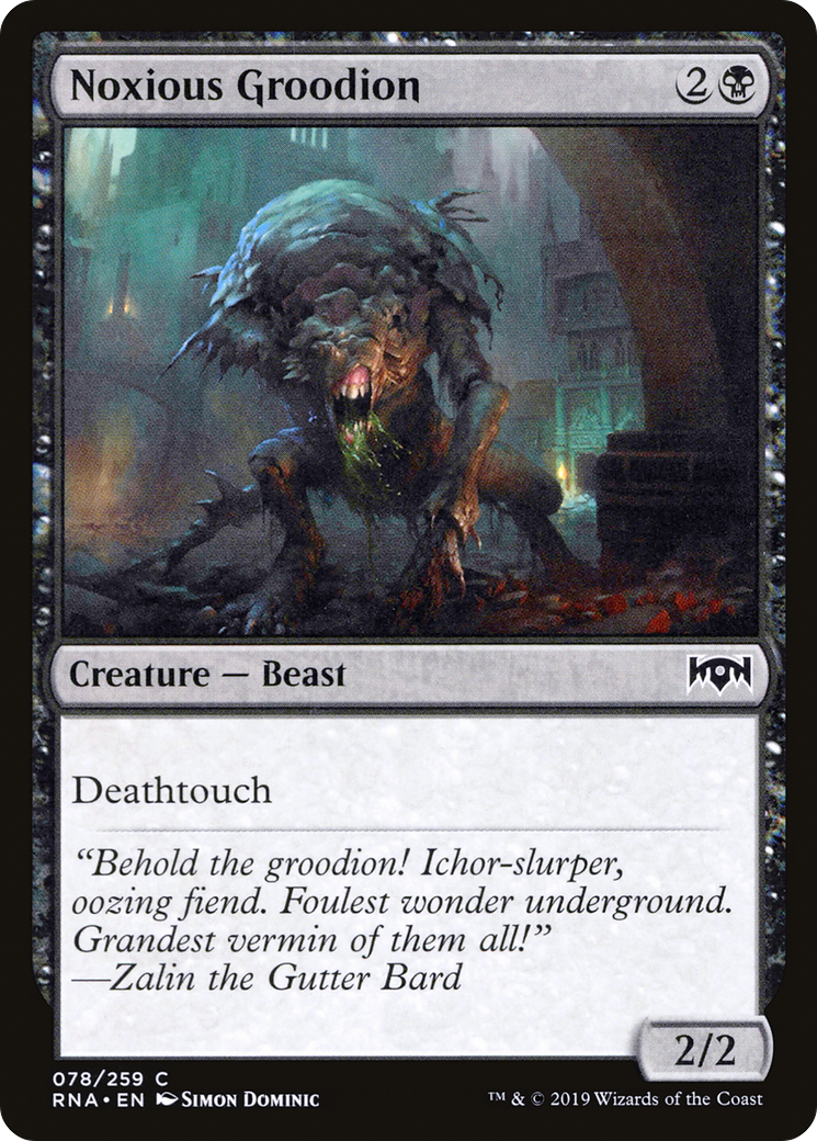 Noxious Groodion [Ravnica Allegiance] Foil