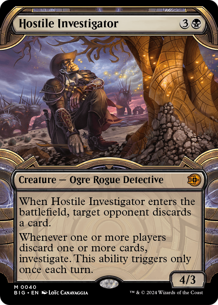 Hostile Investigator (Showcase) [Outlaws of Thunder Junction: The Big Score] Foil