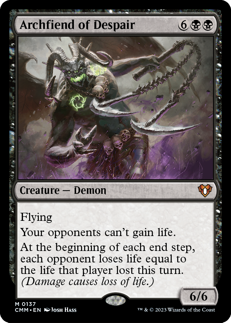 Archfiend of Despair [Commander Masters] Foil