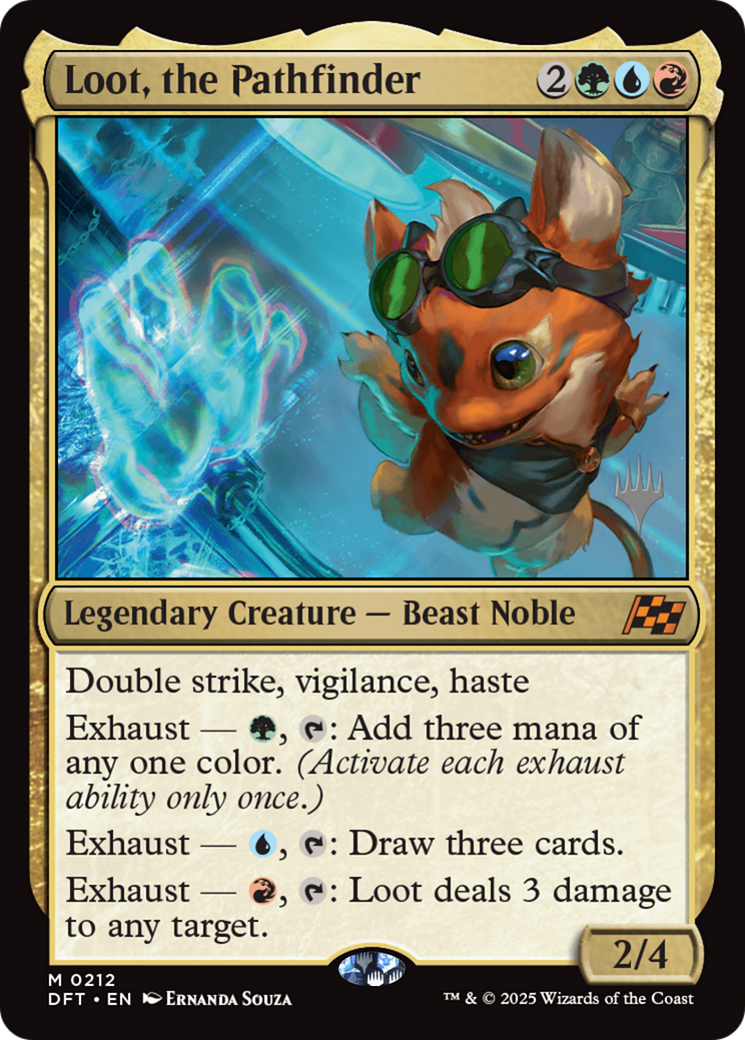 Loot, the Pathfinder (212) [Promo Pack: Aetherdrift]  Foil