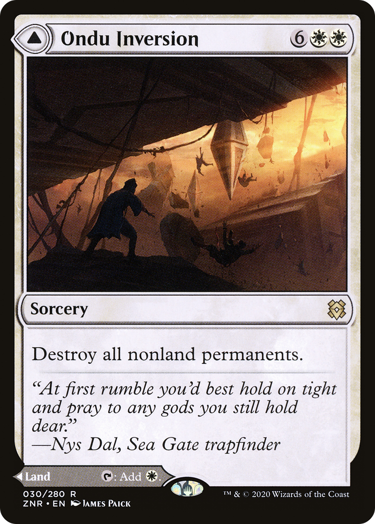 Ondu Inversion // Ondu Skyruins [Zendikar Rising] Foil
