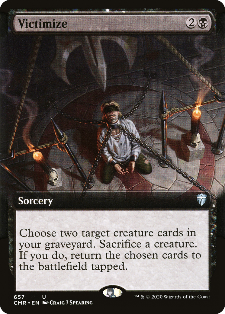 Victimize (Extended Art) [Commander Legends] Foil