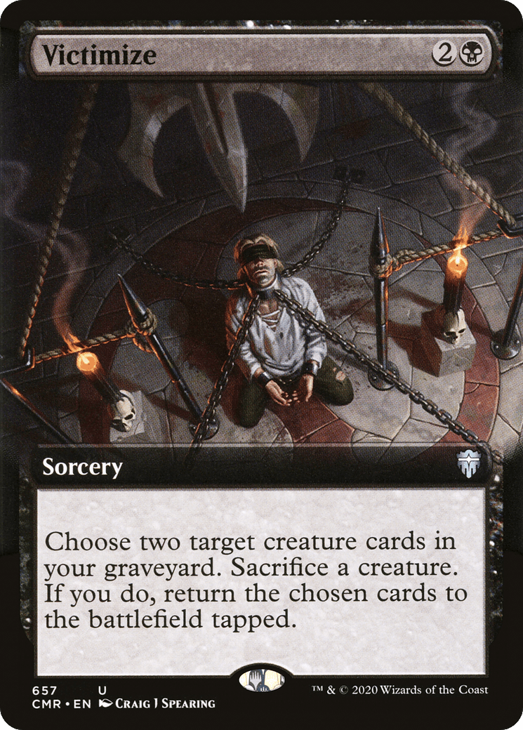Victimize (Extended Art) [Commander Legends] Foil