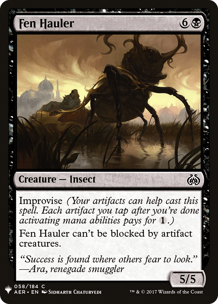 Fen Hauler |  (AER-58) [The List]