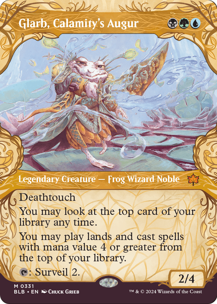 Glarb, Calamity's Augur (Showcase) [Bloomburrow] Foil