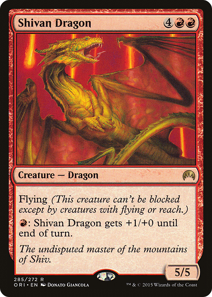 Shivan Dragon (285) [Magic Origins]  Foil