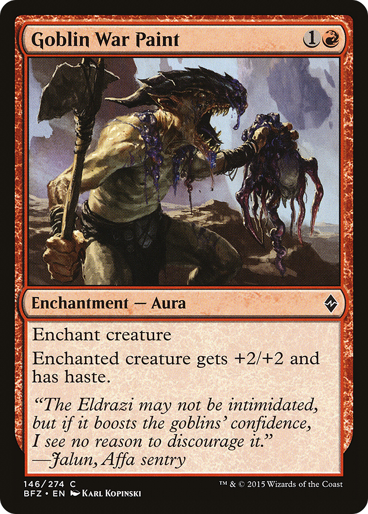 Goblin War Paint [Battle for Zendikar] Foil