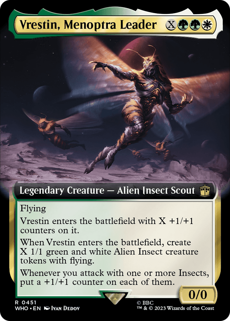 Vrestin, Menoptra Leader (Extended Art) [Doctor Who] Foil