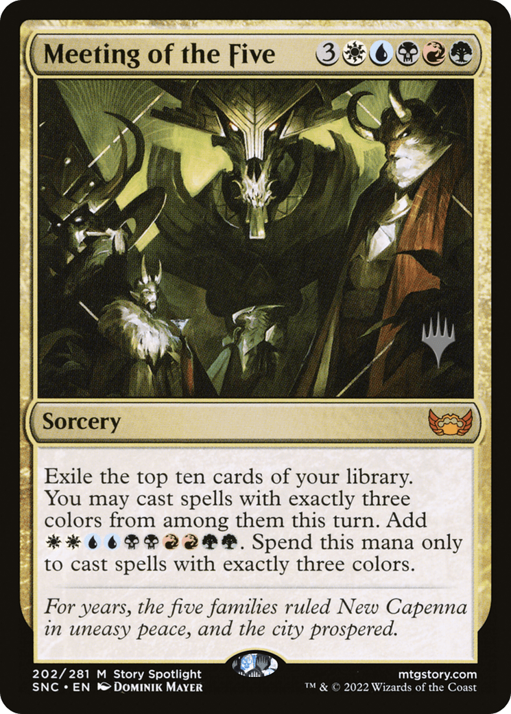 Meeting of the Five (Promo Pack) [Streets of New Capenna Promos] Foil