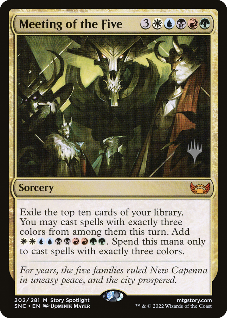Meeting of the Five (Promo Pack) [Streets of New Capenna Promos] Foil