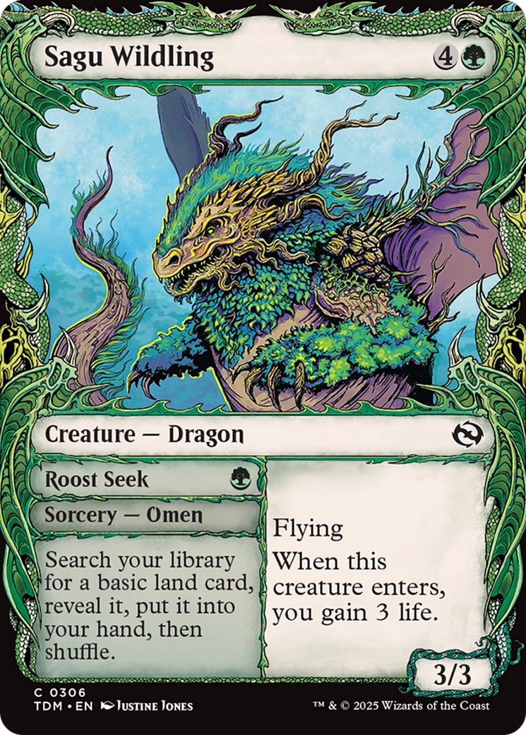 Sagu Wildling (Showcase) (306) [Tarkir: Dragonstorm]