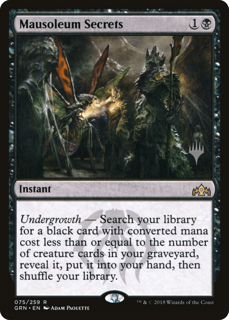 Mausoleum Secrets (Promo Pack) [Guilds of Ravnica Promos] Foil