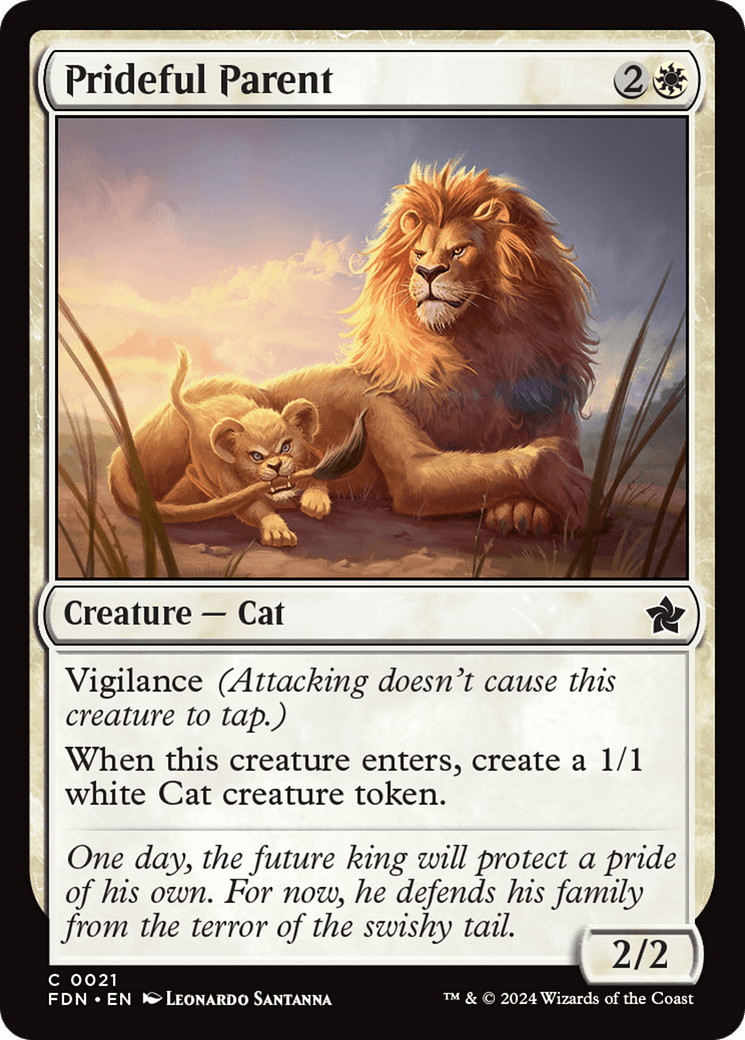 Prideful Parent (FDN-021) - Foundations Foil