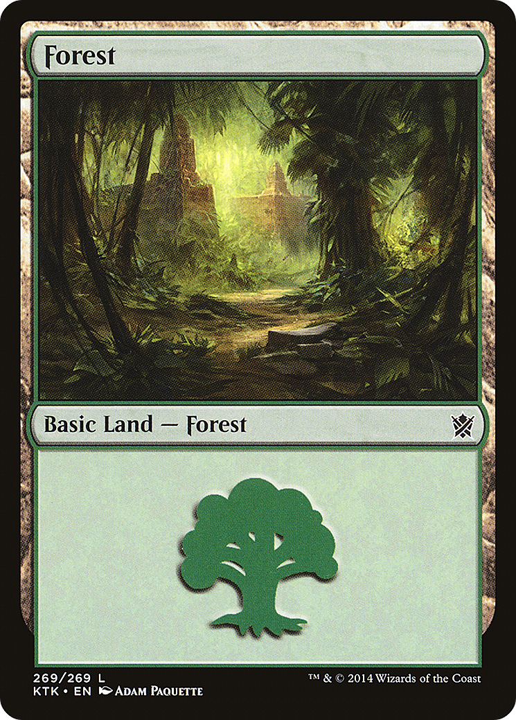 Forest (269) [Khans of Tarkir] Foil