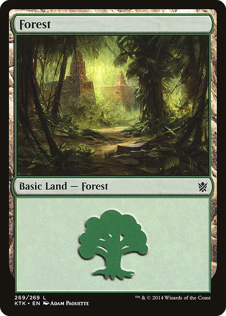 Forest (269) [Khans of Tarkir] Foil