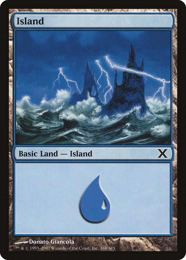 Island (368) [Tenth Edition] Foil