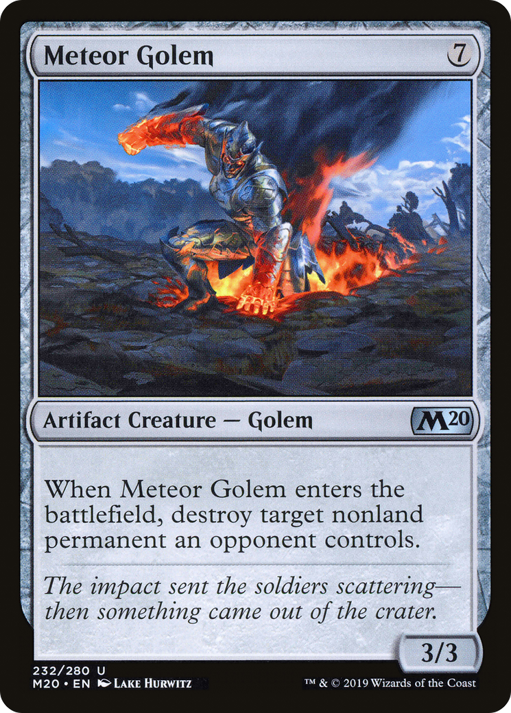 Meteor Golem [Core Set 2020] Foil