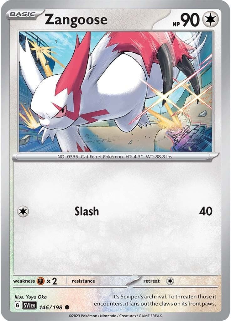 Zangoose 146/198 - SV01 Scarlet & Violet Base Set Reverse Holofoil