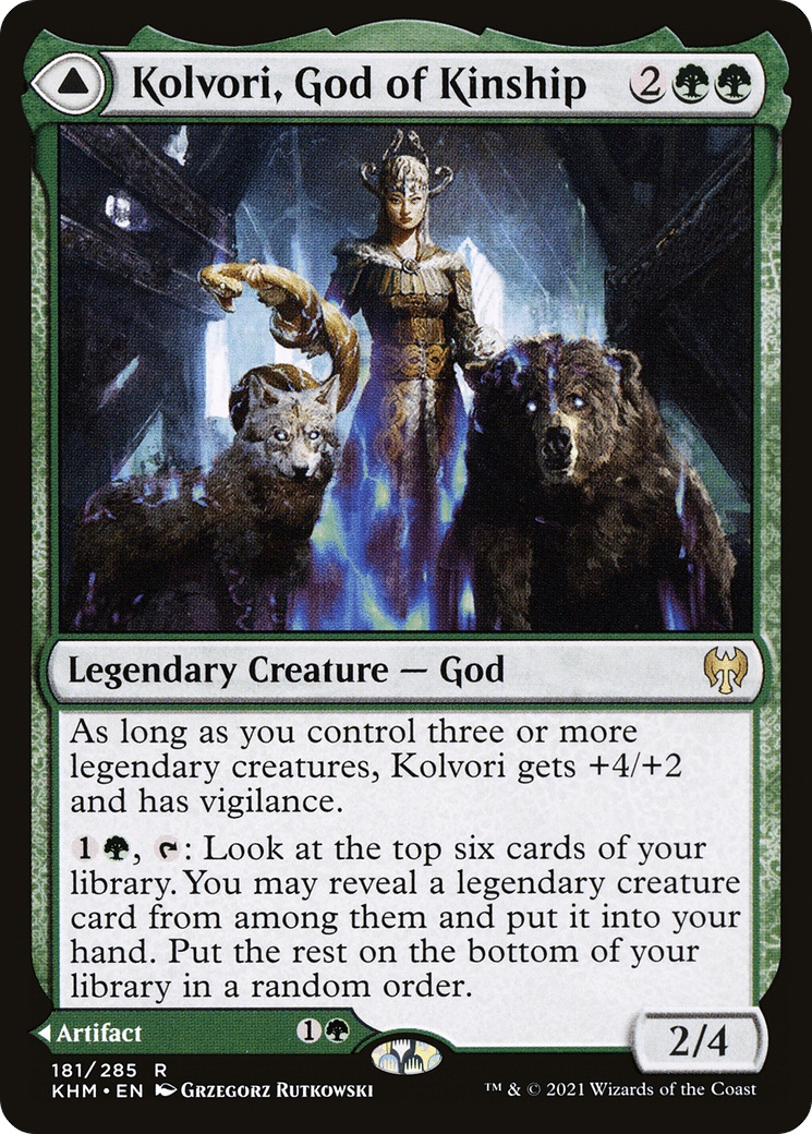 Kolvori, God of Kinship // The Ringhart Crest [Kaldheim] Foil