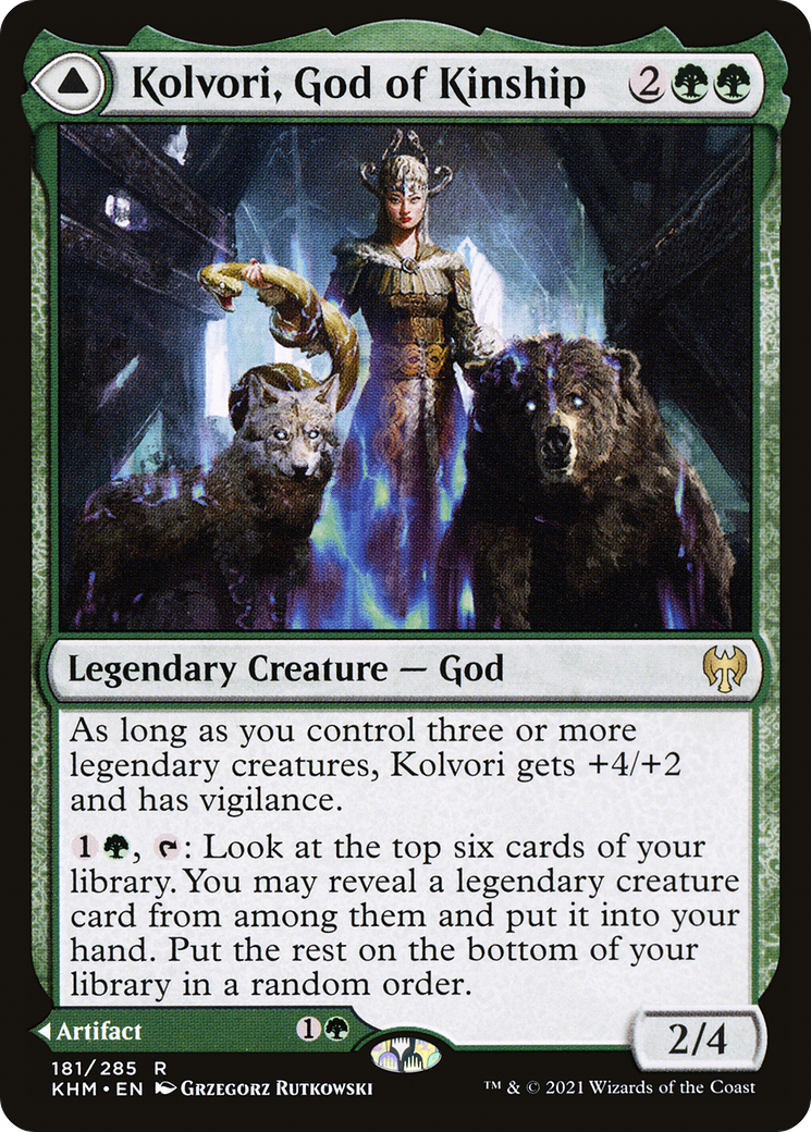 Kolvori, God of Kinship // The Ringhart Crest [Kaldheim] Foil