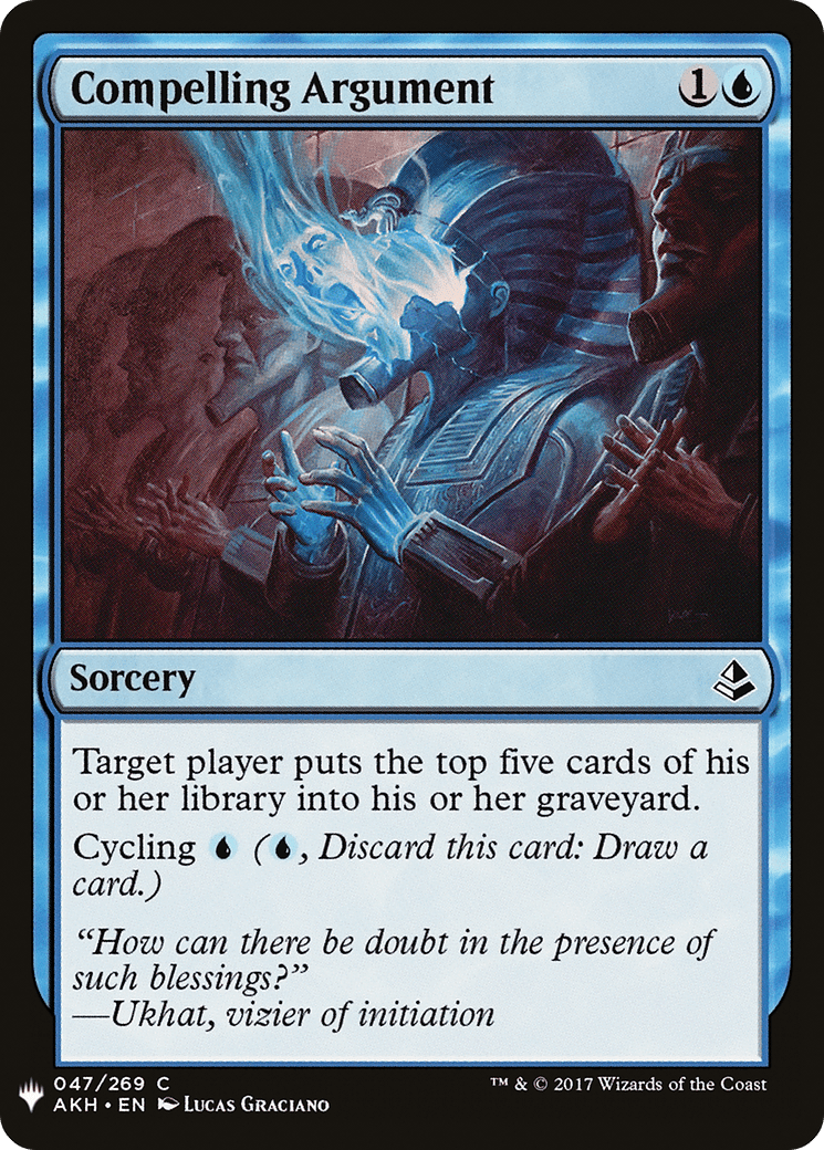 Compelling Argument |  (AKH-47) [The List]