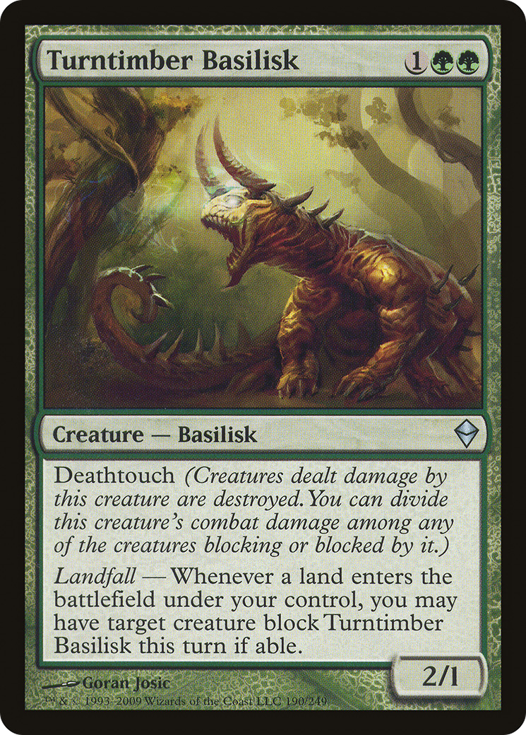 Turntimber Basilisk [Zendikar] Foil
