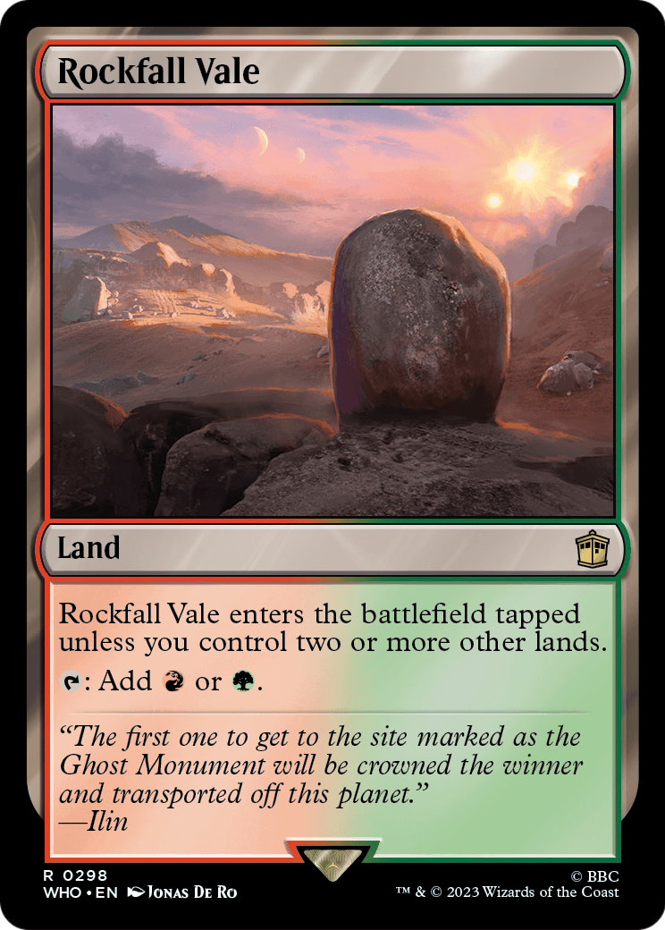 Rockfall Vale [Doctor Who] Foil