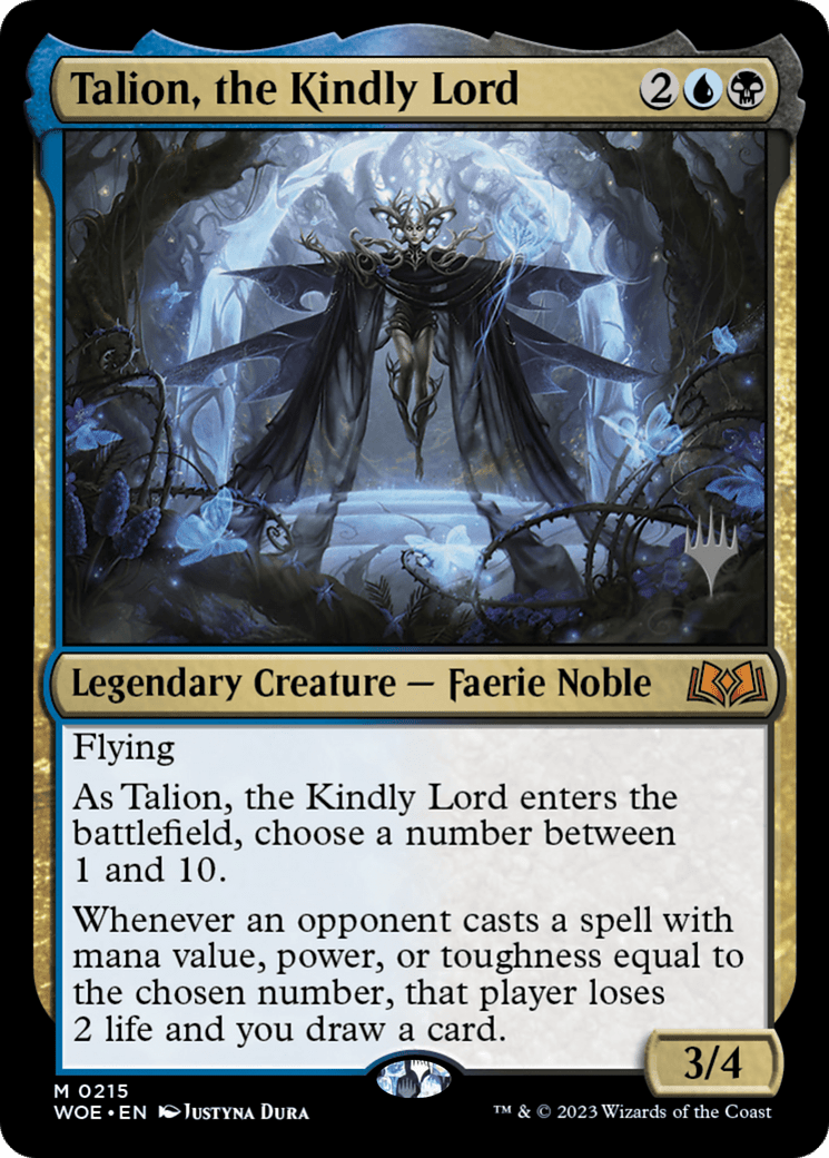 Talion, the Kindly Lord (Promo Pack) [Wilds of Eldraine Promos] Foil